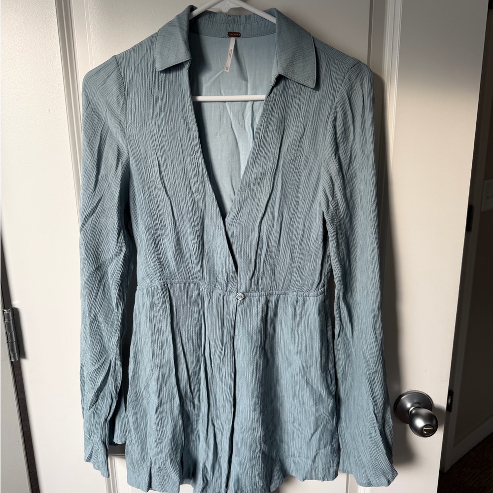 Free People Soft Blue romper/dress